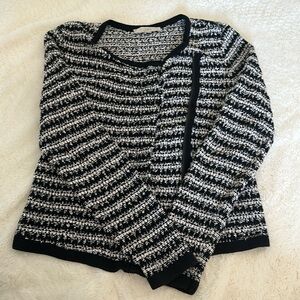 Ann Taylor Loft Black and White sweater